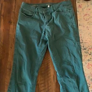Green ankle pants